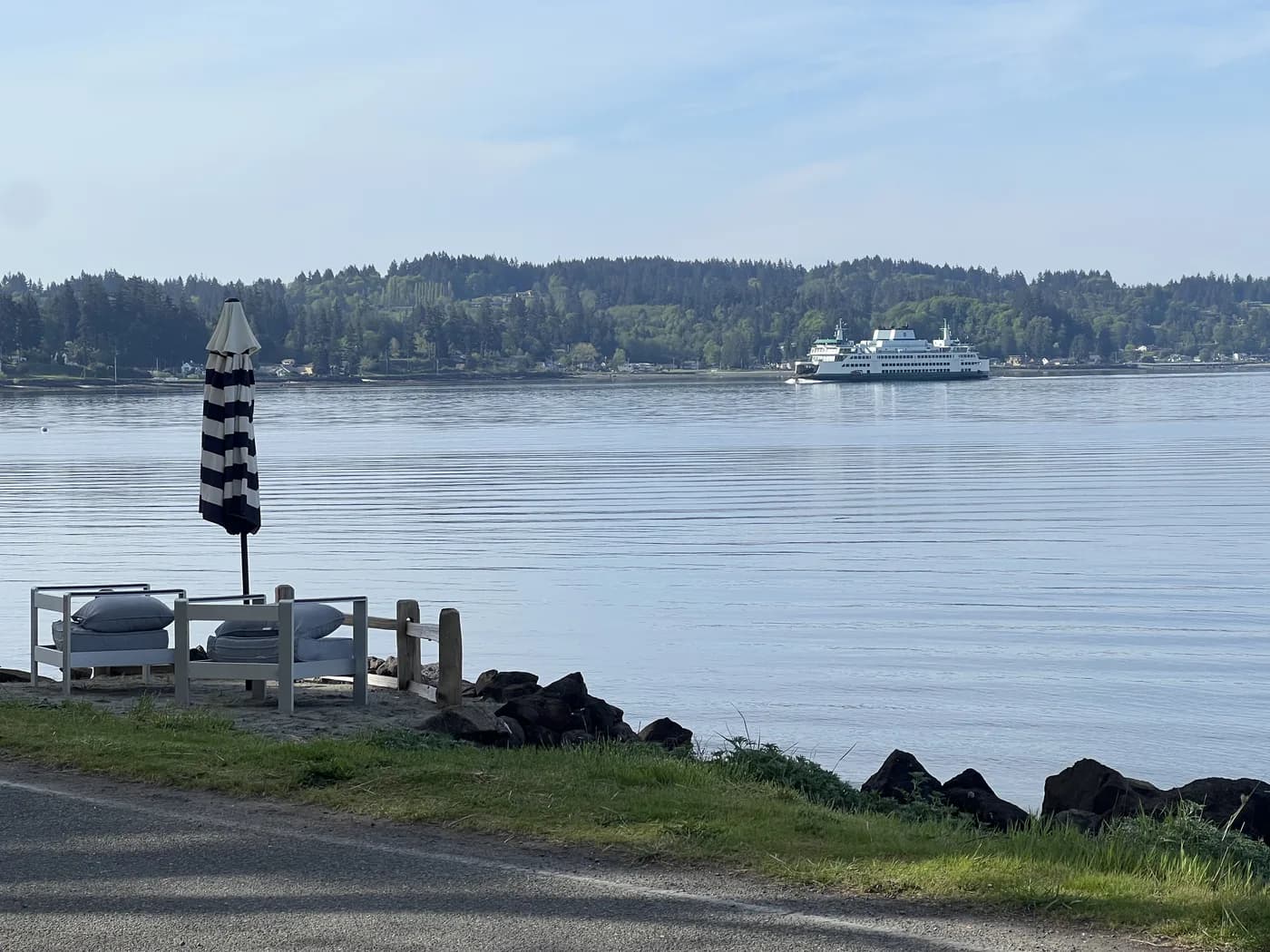 Washington State Ferry departing Seattle for a day trip