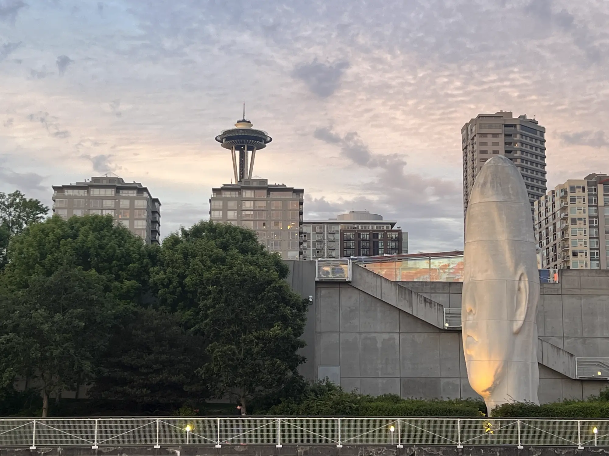 Olympic Sculpture Park in Belltown — Louise Bourgeois's Father and Son fountain